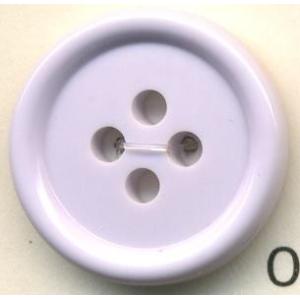 トップカラーポリボタン（ツヤ）　４つ穴　白菫色