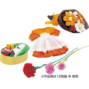 クレープ紙 250x250 6色組の商品画像