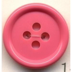 トップカラーポリボタン（ツヤ）　４つ穴　サーモン