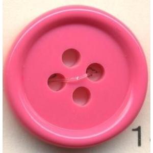 トップカラーポリボタン（ツヤ）　４つ穴　ディープピンク