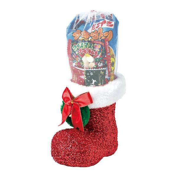 クリスマス・ラメブーツ（中）お菓子入り