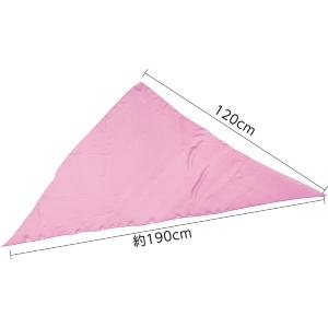 カラースカーフ三角型　桃