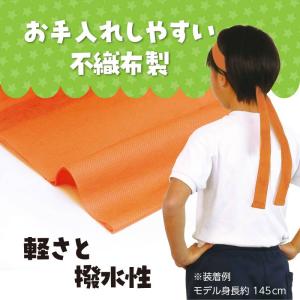 カラー不織布はちまき/ハチマキ オレンジの詳細画像2
