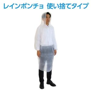 長袖レインポンチョの詳細画像1