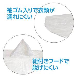 長袖レインポンチョの詳細画像4