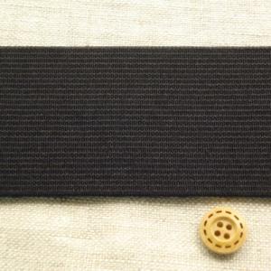 【平ゴム】　幅広ソフトゴム　黒　45ｍｍ幅　【1M】