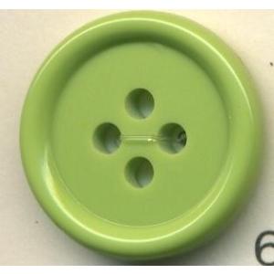 トップカラーポリボタン（ツヤ）　４つ穴　レタスグリーン
