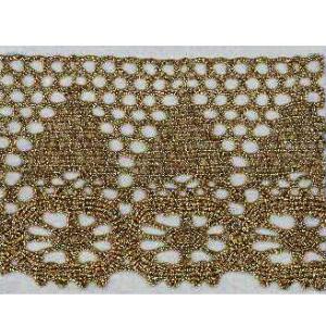 【10M巻】足利トーションレース　Torchon-Lace　ラメ＆メタリック　60mm幅　Made ...