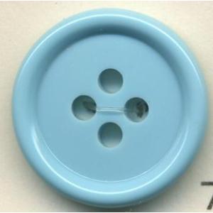 トップカラーポリボタン（ツヤ） 4つ穴 ホリゾンブルー