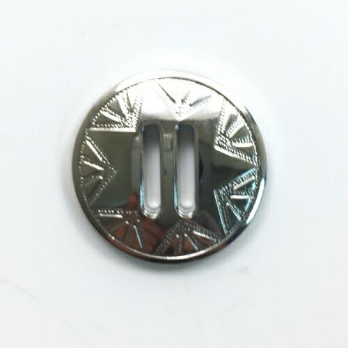 メール便OK 『コンチョボタン　飾りテープボタン　25mm　スター柄　3色展開』 【10個入り】