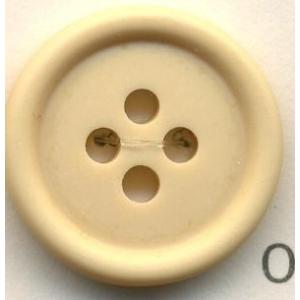 トップカラーポリボタン（マット）　４つ穴　ベージュ