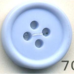 トップカラーポリボタン（マット）　４つ穴　ライトシアン