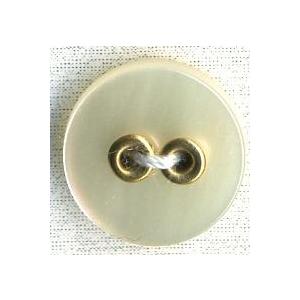 貝調ポリボタン　ゴールドハトメ　（白）