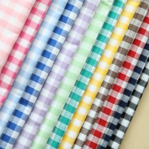 ギンガムチェック生地（中）110cm幅/10cm単位【12色展開】日本製 手摘みコットンブロード生地 先染め 布