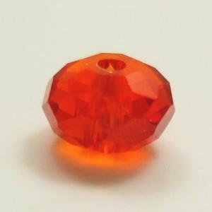 【グラスビーズ】　ビーズ　　タイヤ型　ミラーカット　4mm　ライトシャム　【約80個入】