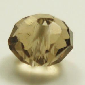 【グラスビーズ】　ビーズ　　タイヤ型　ミラーカット　4mm　ブラックダイヤ　【約80個入】