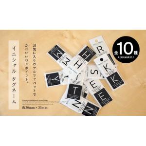 【メール便OK】全10種 イニシャル タグネー...の詳細画像1
