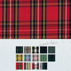 綿ポリ タータンチェック 108cm巾×10cm...の商品画像