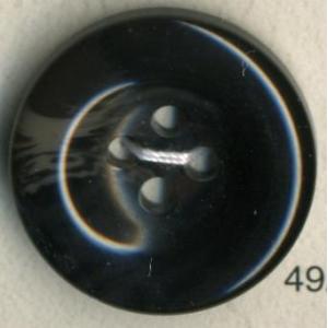 【大きいサイズ】　ストーン調ポリボタン　4つ穴　チャコール