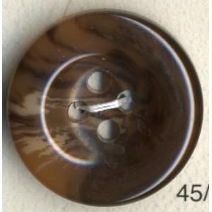 【大きいサイズ】　ストーン調ポリボタン　4つ穴　レッドブラウン