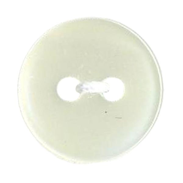 貝調ポリボタン 二つ穴 （白）