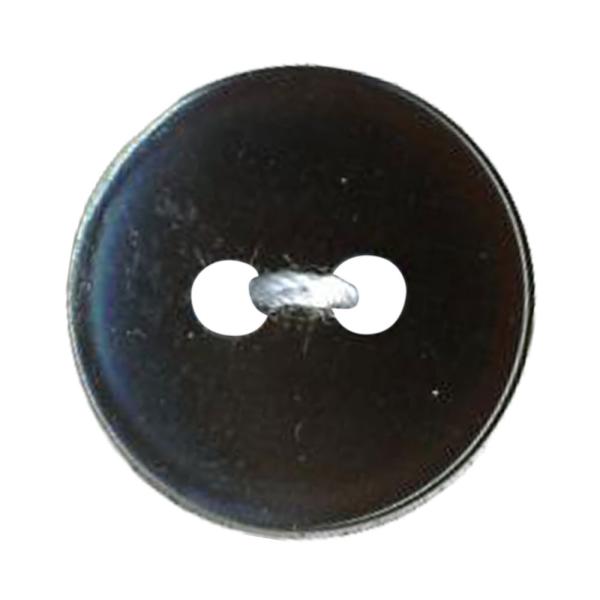 貝調ポリボタン 二つ穴 （茶）