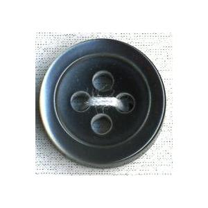 貝調ポリボタン　四つ穴　（黒）