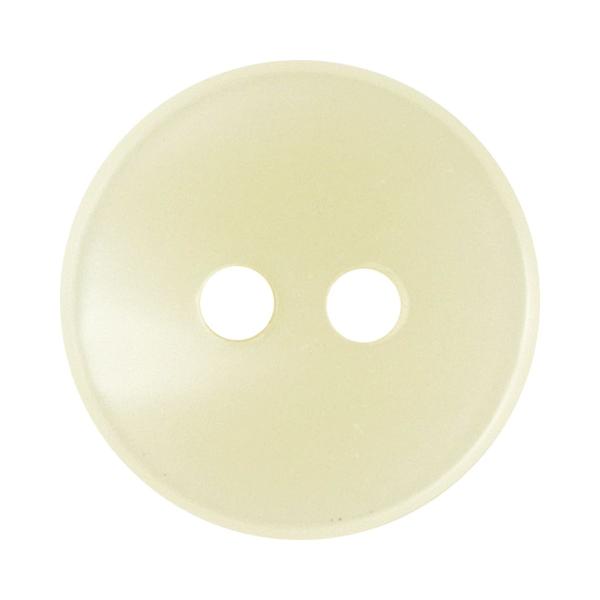 貝調シャツボタン 皿型 2つ穴 11.5mm 生成 【7個入り】