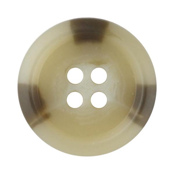水牛調ボタン 4つ穴 20mm ベージュ 【3個入り】