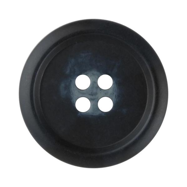 水牛調ボタン 4つ穴 23mm 紺 【2個入り】