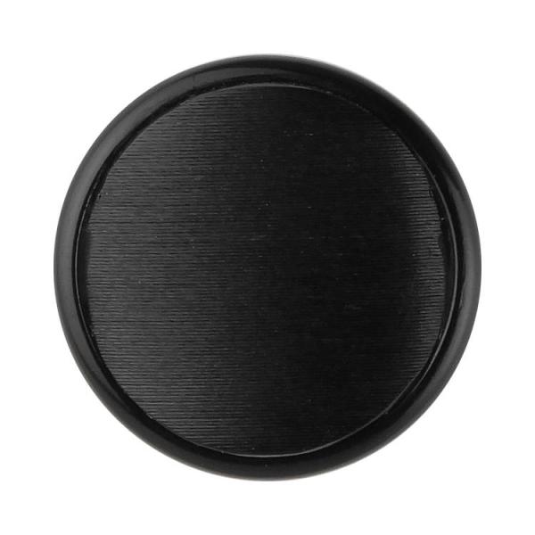 フォーマルボタン プレーン 裏穴 20mm 黒 【2個入り】