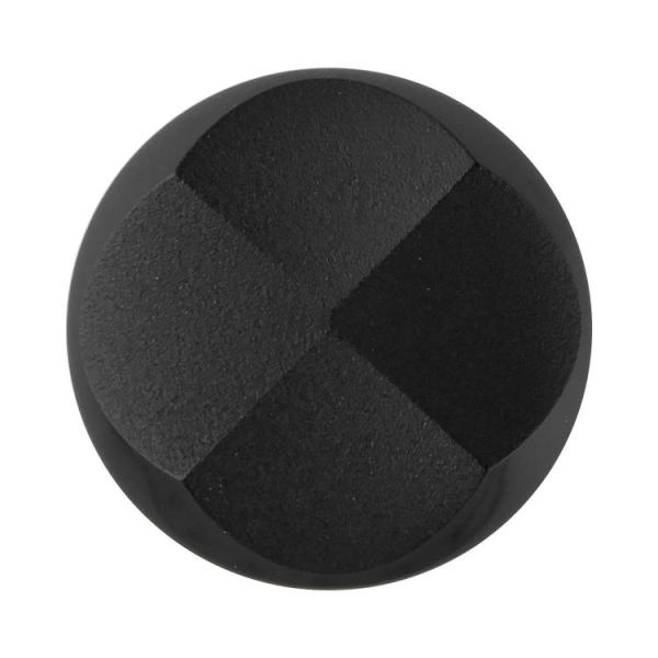 フォーマルボタン カット入り 裏穴 23mm 黒 【2個入り】