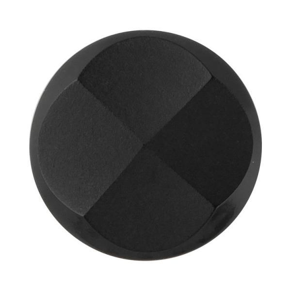 フォーマルボタン カット入り 裏穴 18mm 黒 【3個入り】