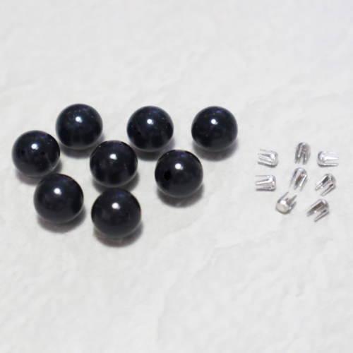 『REVEリーノ』 カラ−パ−ル8mm ブラック　約20個入り
