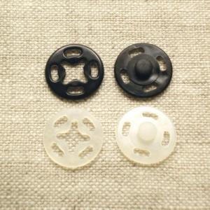 プラスチックホック　スナップボタン　プラスナップ　15mm　　【3セット入り】