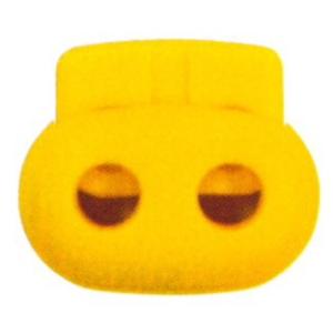 メール便OK  『日本製 コードストッパー 2本通し　24mm』　8色展開　1個入り