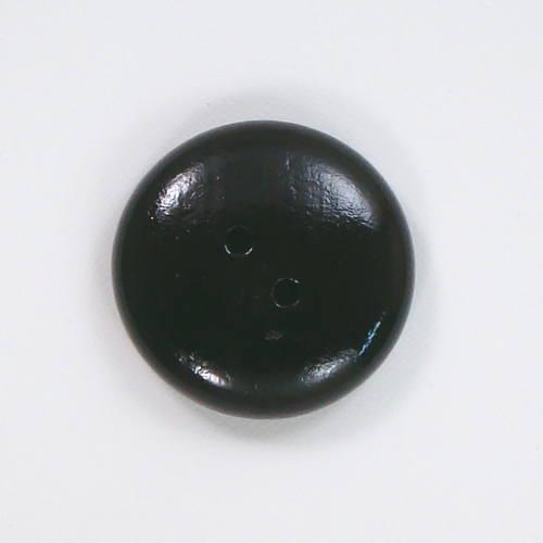 ウッドボタン　二つ穴　42mm　こげ茶　【10個入り】