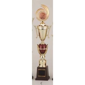 [T382C/K-1]トロフィー／1本柱／先端は樹脂製メダル／高さ44cm