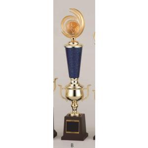 [T384B/K-1]トロフィー／1本柱／先端は樹脂製メダル／高さ43cm