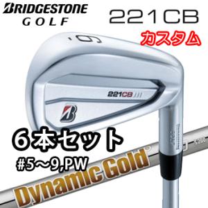 (カスタム)ブリヂストンゴルフ 221CB アイアン 6本セット(#5〜9、PW) Dynamic ...