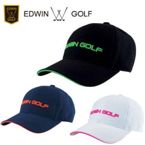 エドウィンゴルフ ポリエステルツイルキャップ EDC1936A フリーサイズ(56-60cm) EDWIN GOLF 熱中症対策 (送料無料)｜winning-golf