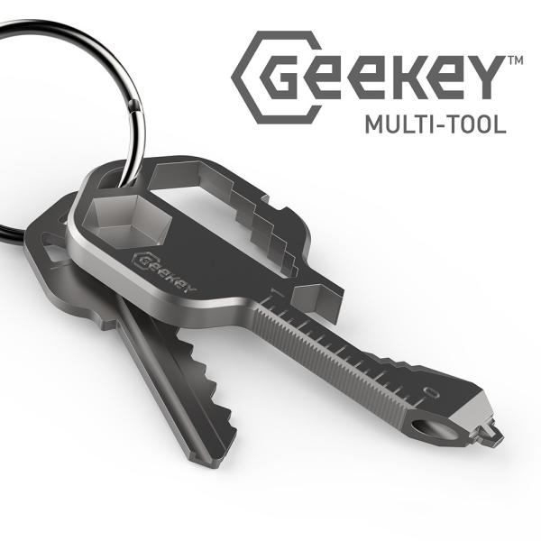 マルチツール Geekey 【正規代理店商品】キーサーズに16+以上の機能を搭載した鍵型マルチツール