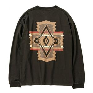 (PENDLETON)ペンドルトン ロングスリーブバックプリント Tシャツ チャコール S｜wins