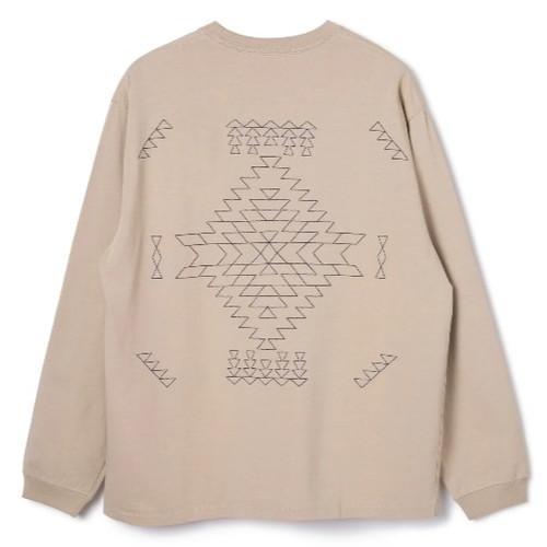 PENDLETON ペンドルトン バックEMB ロングスリーブティ Beige