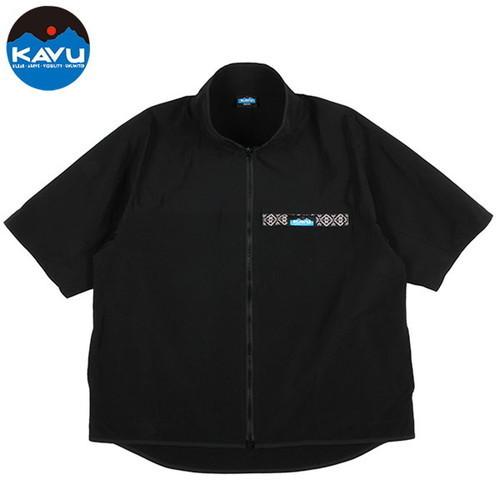 (KAVU)カブー 60/40 フルジップスローシャツ　スローシャツ Black M