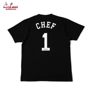 (COOKMAN)クックマン Tシャツ No.1 Chef (ブラック)｜wins