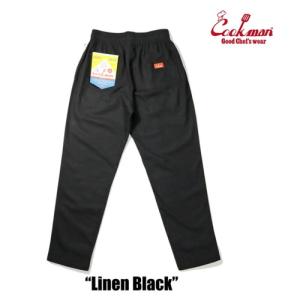 (COOKMAN)クックマン Chef Pants (Linen Black)｜wins