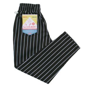 (COOKMAN)クックマン Chef Pants (Stripe Black)｜wins