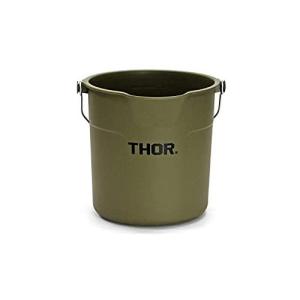 (THOR)ソー ラウンド バケツ 10L オリーブ