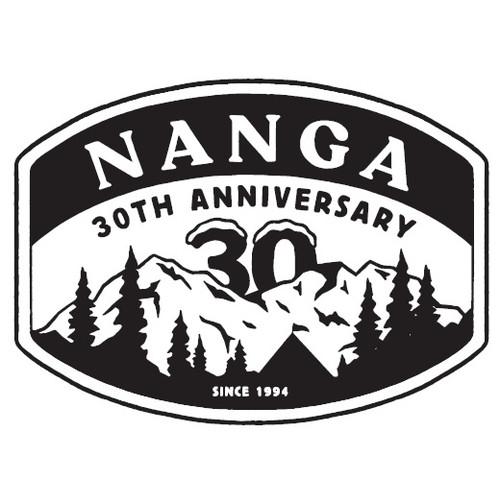 (NANGA)ナンガ NANGA 30TH ANNIVERSARY STICKER (WHT×BLK...